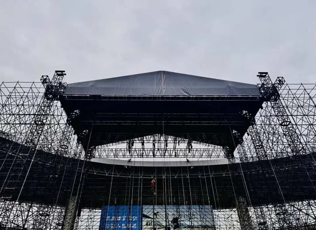 Temporary Ringlock Scaffolding System for the International Music Festival in Berlin, Germany